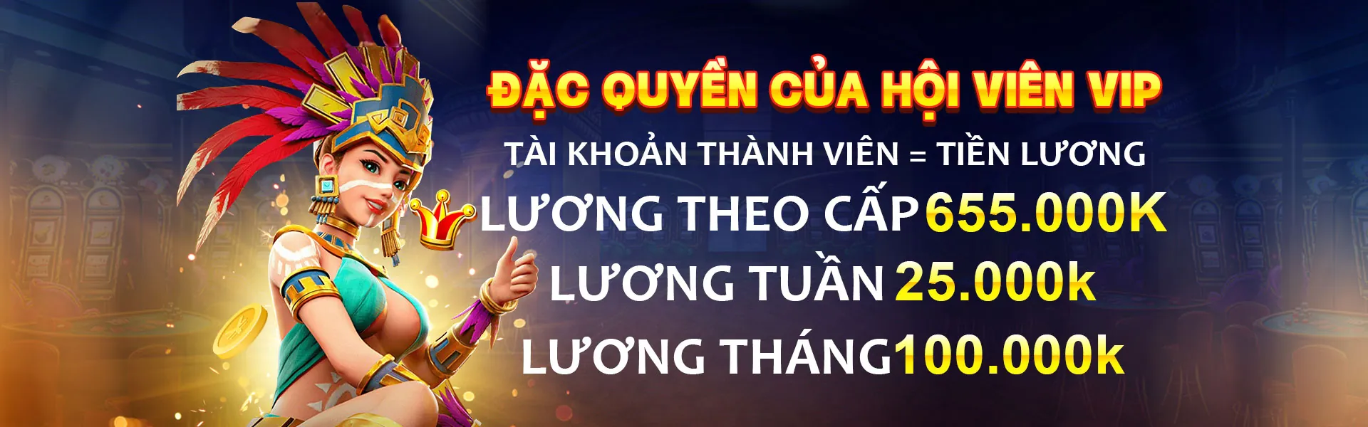 Biểu ngữ khuyến mãi okevip link vào 2026